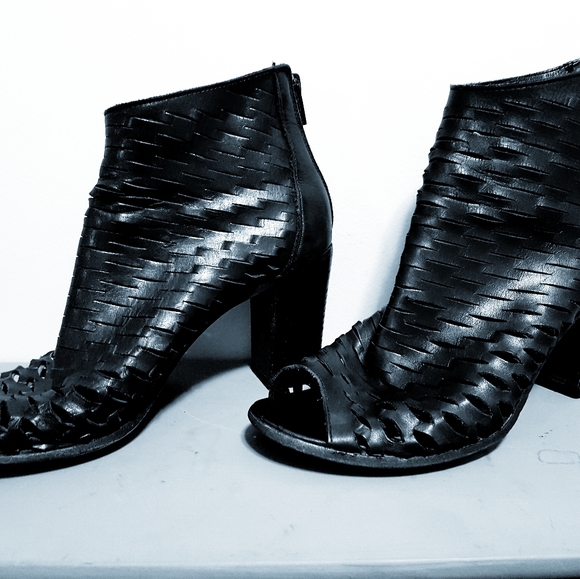 Lavorazione Artigiana open toe leather ankle boots - Picture 1 of 4